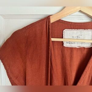 Not Perfect Linen | Margaret Wrap Linen Jumpsuit